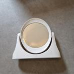 Witte spaceage spiegel jaren 70 vintage spiegel vergrotend, Ophalen of Verzenden, Huis en Inrichting