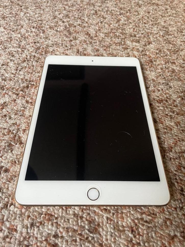 iPad mini 4 64GB Wi-Fi Gold + Hoes & Screenprotector, Computers en Software, Apple iPads, Gebruikt, Apple iPad, Wi-Fi, 8 inch