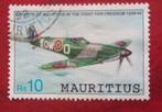 Mauritius pz vliegtuig  , fight for freedom, Verzenden, Overige landen, Gestempeld