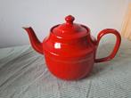 Vintage rode emaille theepot, Antiek en Kunst, Antiek | Emaille, Ophalen of Verzenden