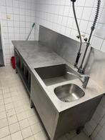 Spoeltafel, Ophalen of Verzenden, Gebruikt, RVS Meubilair