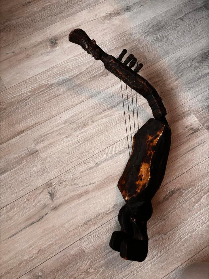 Authentieke Mangbetu Harp - Verzamelobject, Antiek en Kunst, Kunst | Niet-Westerse kunst, Ophalen of Verzenden