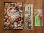 Diamond Painting Notitieboek - Kat Poes rond Nieuw, Ophalen of Verzenden, Nieuw, Materiaal