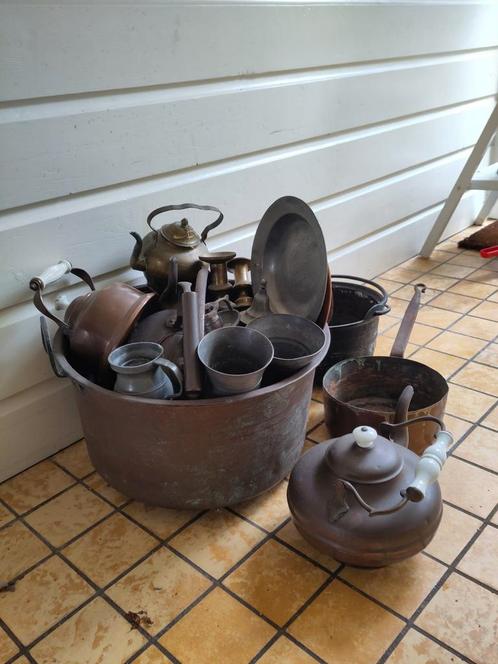 Vintage Koperen Keukengerei Collectie, Antiek en Kunst, Antiek | Keukenbenodigdheden, Ophalen