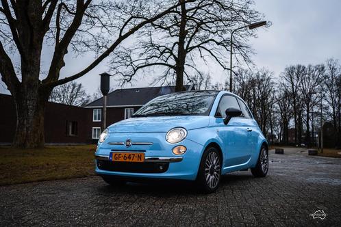 Fiat 500 Twinair Turbo 80pk 2015 Blauw, Auto's, Fiat, Particulier, Airbags, Airconditioning, Android Auto, Apple Carplay, Bluetooth