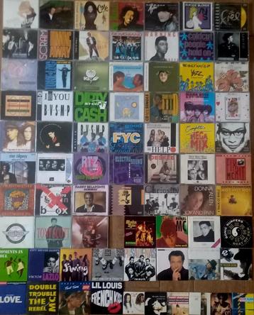Partij van meer dan 70 CD Maxisingle's uit de jaren 80 beschikbaar voor biedingen