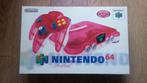 Nintendo 64 N64 NTSC clear melon Red funtastic, Met 1 controller, Ophalen of Verzenden, Zo goed als nieuw