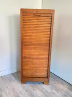 Vintage jaren 60 rolluikkast | archiefkast | notariskast, Ophalen, Minder dan 50 cm, Gebruikt, 5 laden of meer