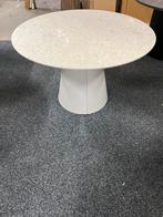 Ronde eettafel – Marmerlook grijs – 120 cm – fineer, Info@savoireinteriors.com, Rond, Ophalen of Verzenden, Kerkstraat 135a