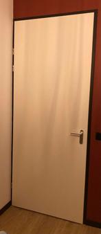 Opdekdeur links 93x231,5 wit gratis, Ophalen, 80 tot 100 cm, Binnendeur, 215 cm of meer