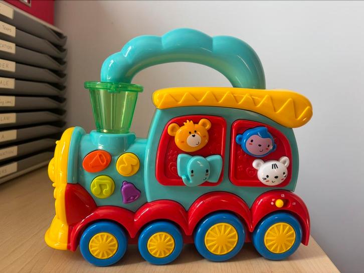 Animal train toy with music, animal sounds and light, Kinderen en Baby's, Speelgoed | Vtech, Zo goed als nieuw, Ophalen of Verzenden