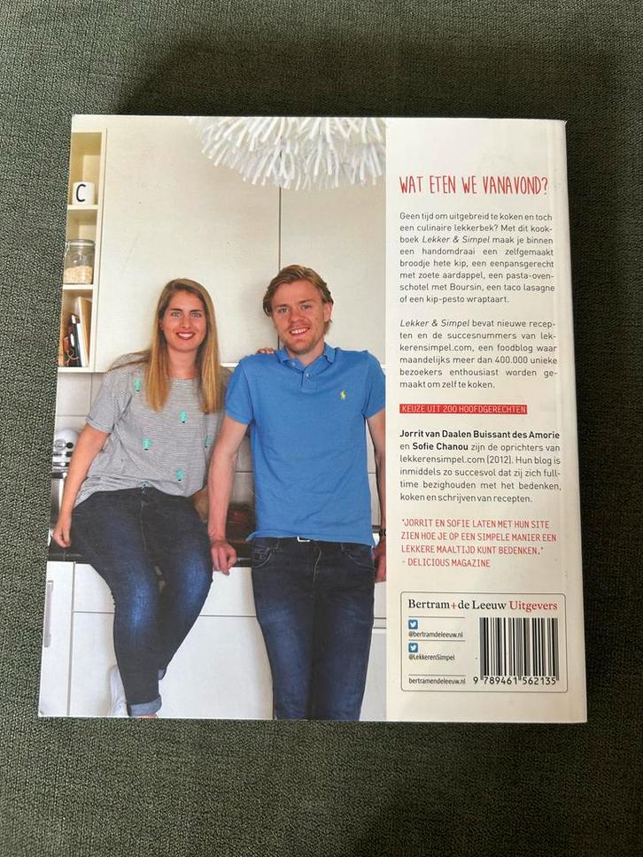 Kookboek Lekker & Simpel, Boeken, Kookboeken, Zo goed als nieuw, Voorgerechten en Soepen, Nederland en België, Gezond koken, Ophalen of Verzenden
