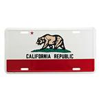 California license plate / kentekenplaat metaal, Ophalen