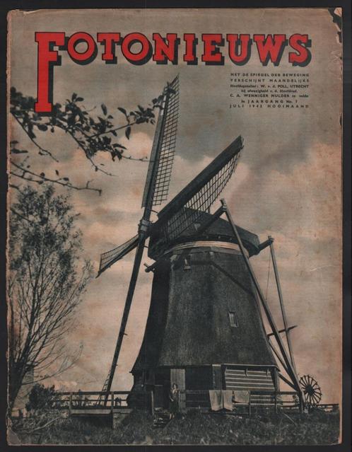 NSB magazine Fotonieuws No 7 1943 De spiegel der beweging, Verzamelen, Militaria | Tweede Wereldoorlog, Landmacht, Boek of Tijdschrift