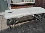 Massagetafel in wit skai 'leer', Ophalen, Gebruikt, Massagetafel