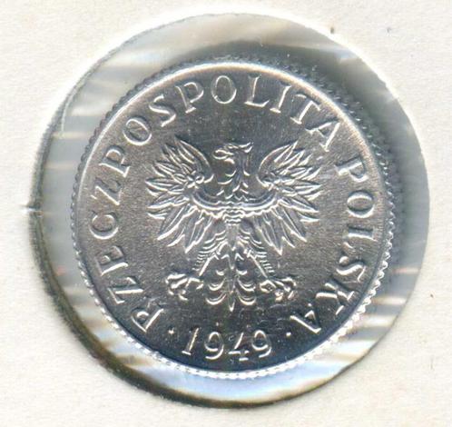 Polen	1	Grosz	1949 UNC/FDC, Postzegels en Munten, Munten | Europa | Niet-Euromunten, Polen, Verzenden