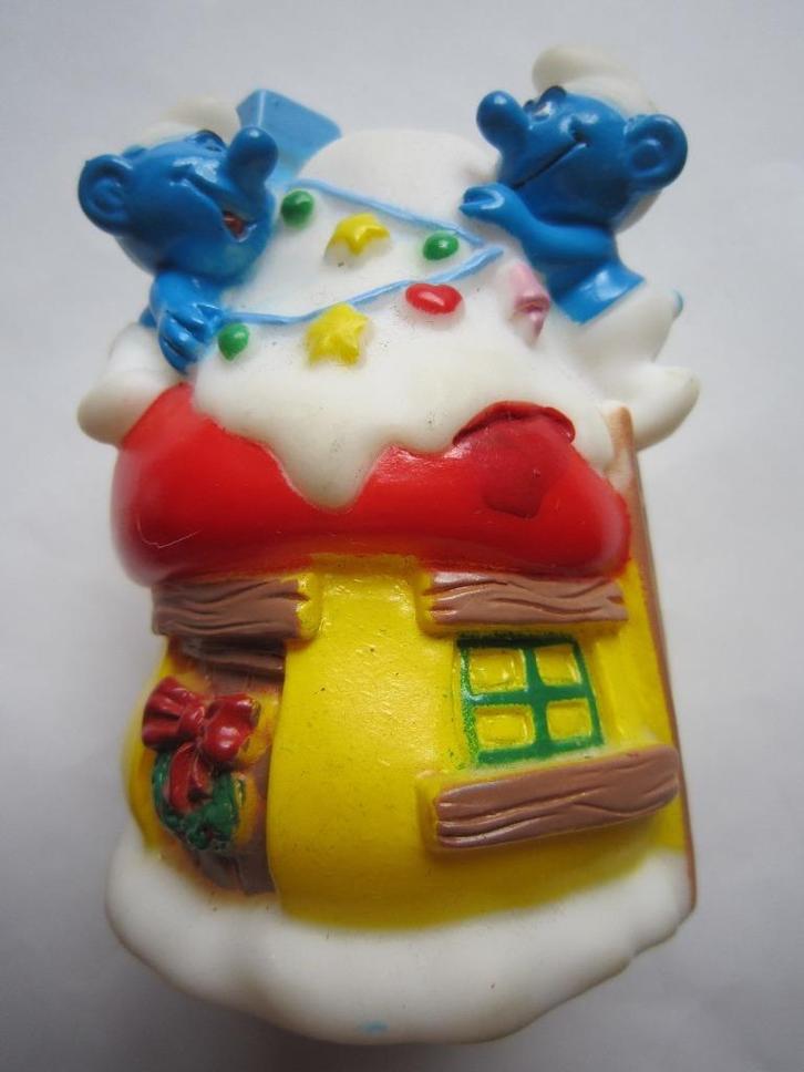Smurf Peyo Smurfen Smurfen met huis 1996 The Smurfs, Verzamelen, Smurfen, Zo goed als nieuw, Huisje of Attribuut, Verschillende Smurfen