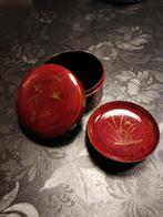 Japanse lakdoos met tien onderzetters, Ophalen of Verzenden