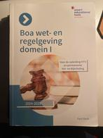 Boa Wet- en Regelgeving Domein 1 HTV, Boeken, Ophalen of Verzenden, Gamma, Zo goed als nieuw, MBO