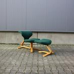 Stokke vintage Lounge Chair + hocker jaren 70, Ophalen, Hout, Scandinavisch design, Gebruikt