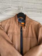 Lederen Jas Boss Orange (maat 46), Kleding | Heren, Ophalen, Zo goed als nieuw, Maat 46 (S) of kleiner, Bruin