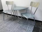 Zitset 50er jaren, Huis en Inrichting, Stoelen, Ophalen, Gebruikt, Twee, Grijs