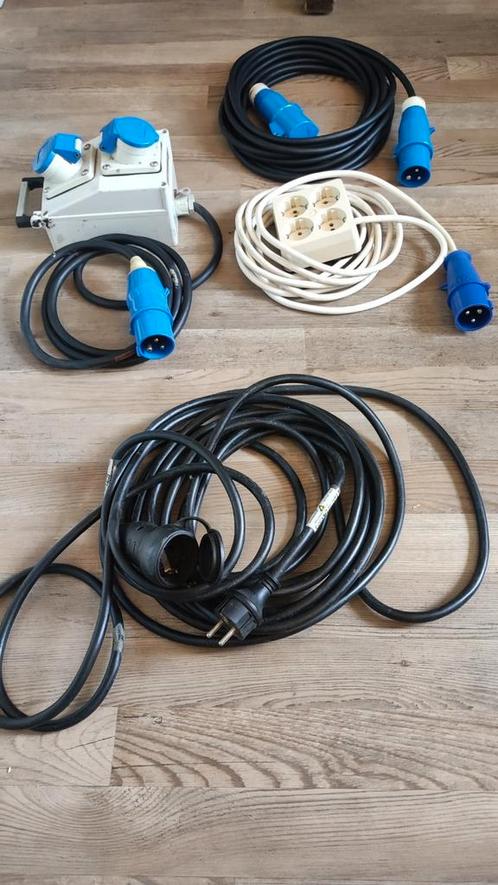 Caravan Camper snoeren verleng kabel set, Caravans en Kamperen, Caravan accessoires, Zo goed als nieuw, Ophalen of Verzenden