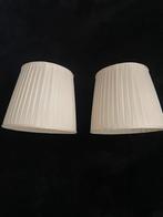 Zijde lampenkap 2 stuks, Huis en Inrichting, Lampen | Lampenkappen, Ophalen, Zo goed als nieuw, Rond