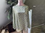 Nieuw tuniekblouse van Elena Miro groen/taupe maat 46, Ophalen of Verzenden, Nieuw, Maat 46/48 (XL) of groter, Groen