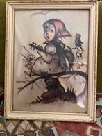 Mooi lief vintage Hummeltje schilderijtje, Ophalen of Verzenden