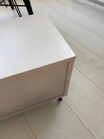 TV Meubel met Glasplank met led verlichting, Huis en Inrichting, Kasten | Ladekasten, Ophalen, Kunststof, 100 tot 150 cm, 1 of 2 laden