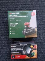 Parkside 12v accu ledlamp met accu en lader, Ophalen, Nieuw, Accu