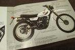 Yamaha XT250 verkoop folder brochure flyer, Motoren, Ophalen of Verzenden, Yamaha
