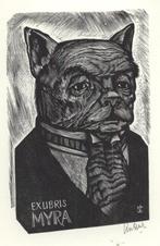 1380 Ex Libris Nederland : Lou Strik, 1984, Antiek en Kunst, Kunst | Etsen en Gravures, Verzenden