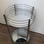 Leuke bijzet tafeltje / kastje in spiegel ( cirkel / rond ), Ophalen, Minder dan 45 cm, Minder dan 55 cm, Rond