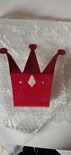 Rood, metaal prins prinses kapstok, Ophalen of Verzenden, Gebruikt, Metaal, Minder dan 100 cm