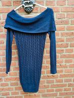 Mooie jurk met prachtige hals blauw maat M , h&m, Maat 38/40 (M), H&M, Blauw, Ophalen of Verzenden