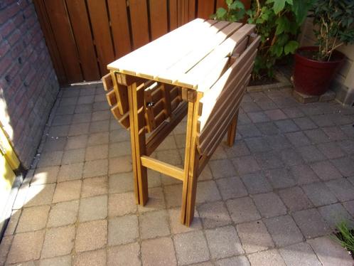 Ikea Askholmen Houten Klaptafel/eet/barbecau/bijzettafel, Tuin en Terras, Tuinstoelen, Zo goed als nieuw, Hout, Inklapbaar, Ophalen