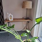 Haltafel, Huis en Inrichting, Tafels | Sidetables, Ophalen, Zo goed als nieuw, Metaal, 25 tot 50 cm