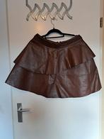 Bruin leren rok van Nikkie mt 42 zgan, Bruin, Maat 42/44 (L), Ophalen of Verzenden, Zo goed als nieuw