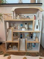 Petite Amelie Houten poppenhuis incl meubels en poppetjes, Kinderen en Baby's, Speelgoed | Poppenhuizen, Ophalen, Gebruikt, Poppenhuis