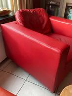 Rode fauteuil gratis af te halen, Huis en Inrichting, Ophalen, Overige materialen, Gebruikt, 75 tot 100 cm