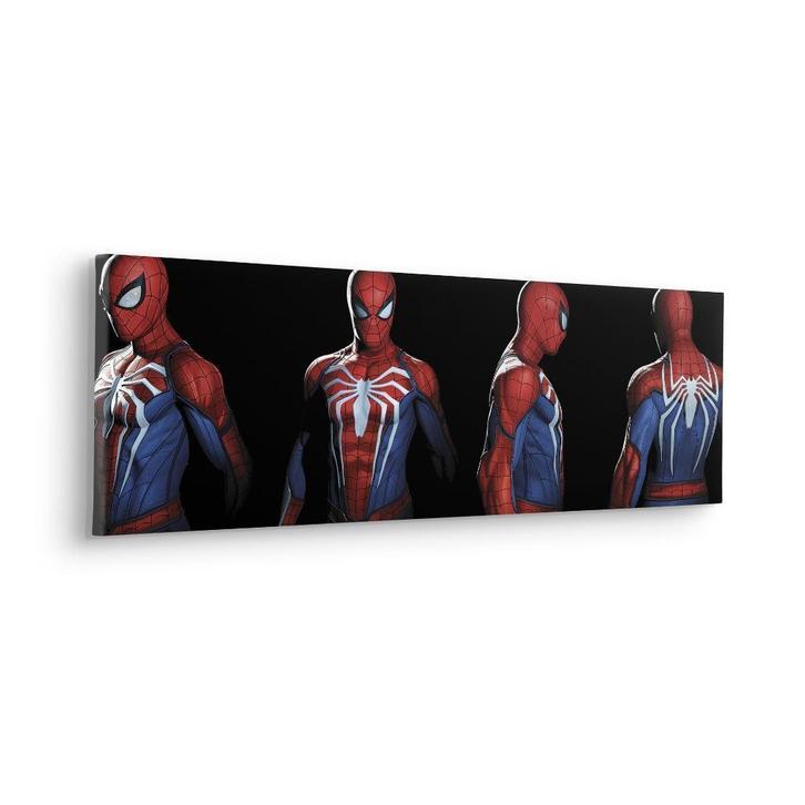 Spiderman Canvas - 90x30 cm - Marvel, Verzamelen, Posters, Nieuw, Film en Tv, A1 t/m A3, Rechthoekig Liggend, Canvas of Doek, Ophalen of Verzenden