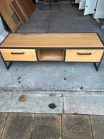 Modern TV meubel teakhout 140 x 45cm, Ophalen, Gebruikt, 100 tot 150 cm, Teakhout