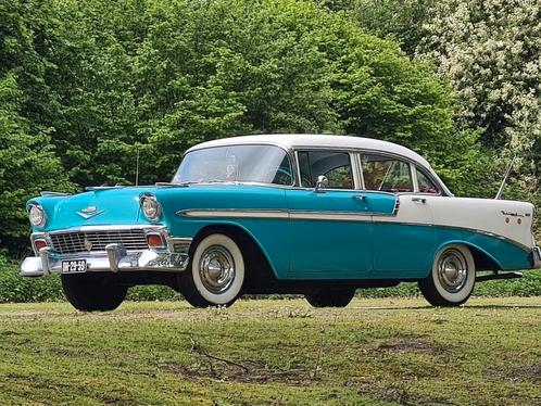 Chevrolet BEL AIR 1956 blauw/wit v8 350, Auto's, Chevrolet, Particulier, Overige modellen, LPG, Sedan, Geïmporteerd, Groen, Ophalen