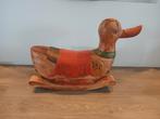Oude vintage hobbel eend. (Groot), Antiek en Kunst, Kunst | Beelden en Houtsnijwerken, Ophalen of Verzenden
