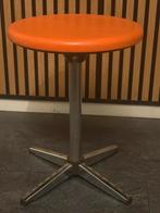 Vintage krukje Brabantia Nederland 70’s oranje chroom, Ophalen of Verzenden, Zo goed als nieuw