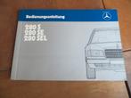 Instructieboek Mercedes-Benz 280 S, 280 SE/L W126 1983, Ophalen of Verzenden