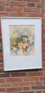 schilderij aquarel bloemen, Huis en Inrichting, Woonaccessoires | Schilderijen, Tekeningen en Foto's, Ophalen of Verzenden, 'T Olde Gre-j
