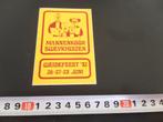 sticker Mannenkoor Sweykhuizen  Weidefeest 1981, Ophalen, Zo goed als nieuw